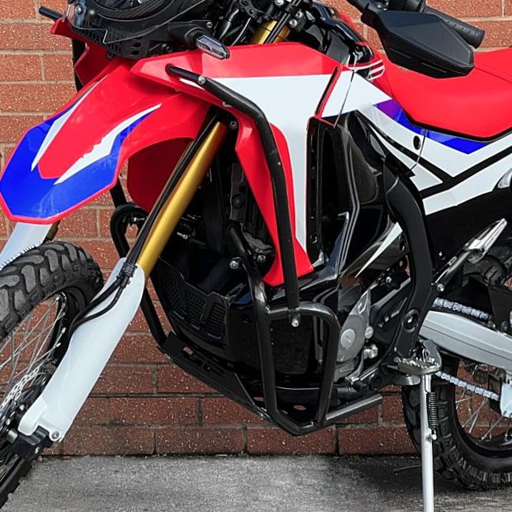 Amazon.com: Motorcycle Engine Guard Crash Bar with Skid Plate for